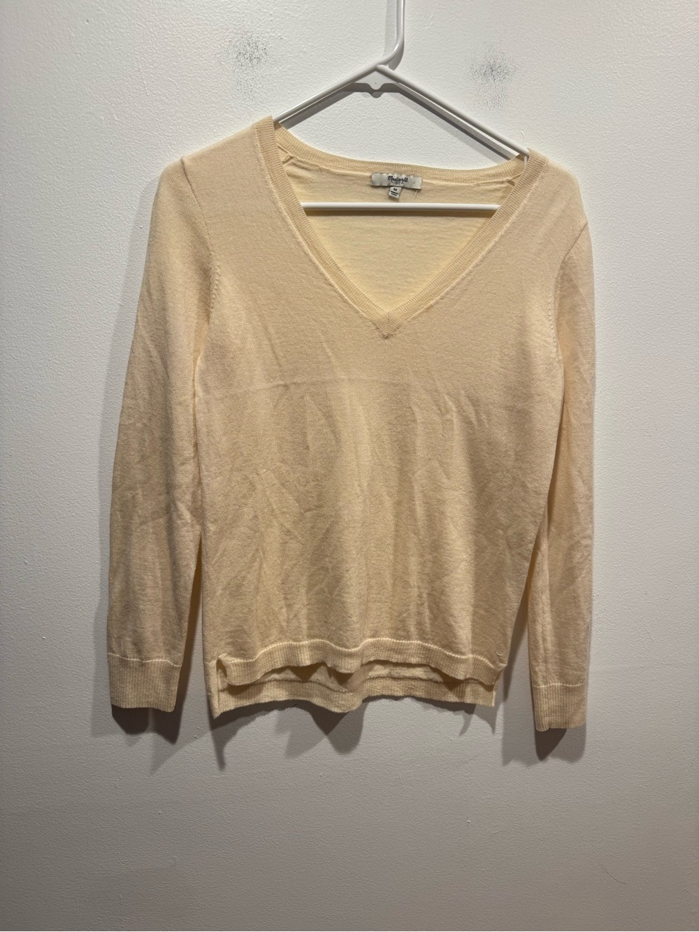 Madewell Merino Wool Pale Yellow Sweater